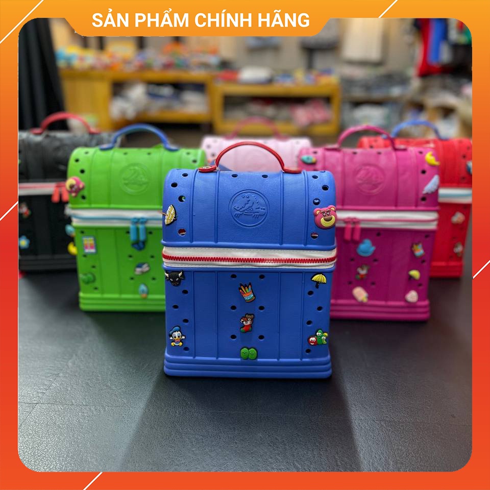 Balo Crocs Chính Hãng Nhựa Hoàn Toàn. Kích Thước Lớn Cho Bé Đi Học Đi Chơi - SAUVUIVE
