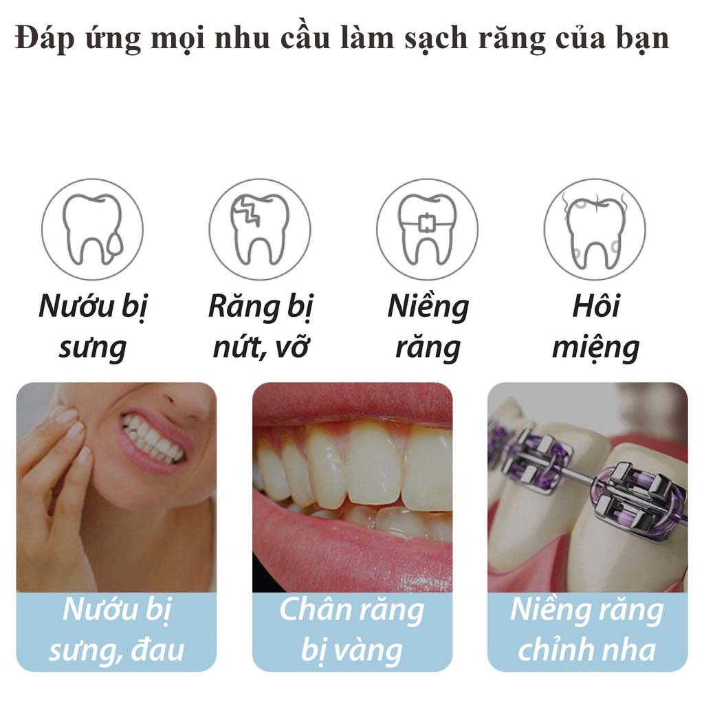 Máy Tăm Nước Cầm Tay Mini Xiaomi Enpuly M6Plus 130ml, ML8 250ml Không Dây- Chăm Sóc Răng Miệng thuận tiện mang du lịch