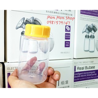 Bình trữ sữa Real bubee 150ml (Lẻ bình Realbubee kèm nắp)