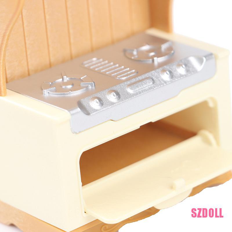 Mô Hình Đồ Nội Thất Tủ Bếp Thu Nhỏ Tỷ Lệ 1:12 Dành Cho Nhà Búp Bê SZDOLL6