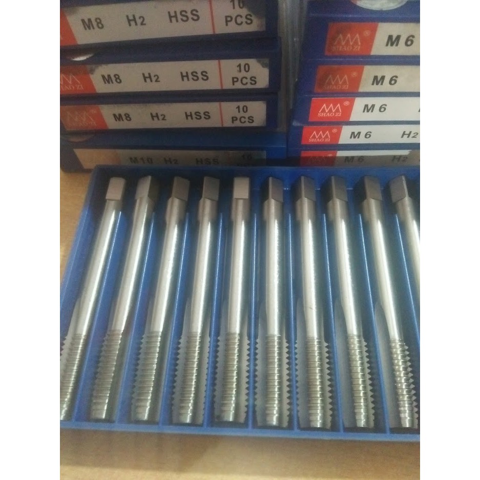 1 Mũi taro HSS thẳng M4 M5 M6 M8 M10 M12 M14 M16 M18