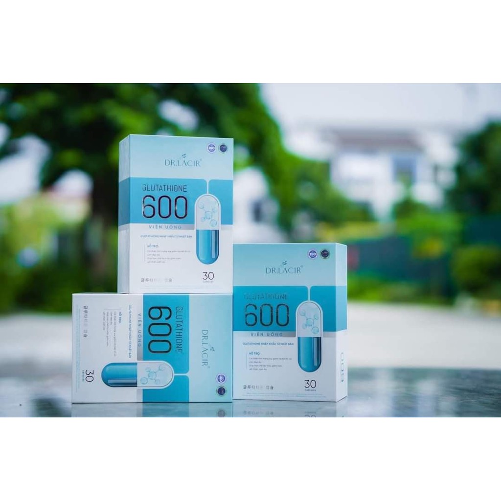 [MẪU MỚI] Viên Uống Nám Trắng Da GLUTATHIONE 600 ĐR LACIR | Thế Giới Skin Care