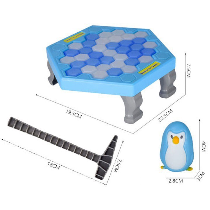 Bộ Đồ Chơi Đập Phá Băng Cứu Bẫy Chim Cánh Cụt Vui Nhộn