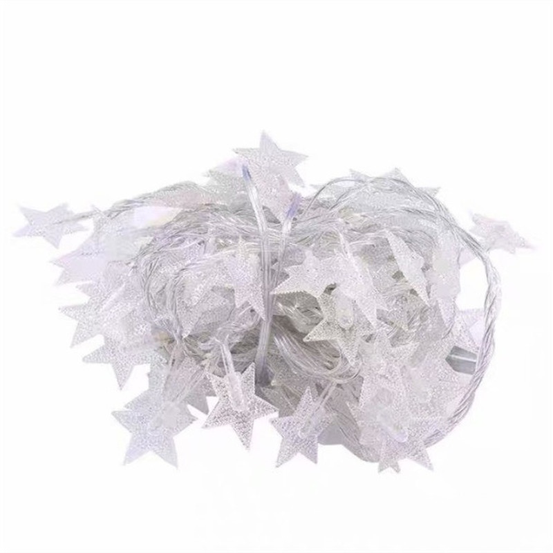 Dây đèn LED 2.5M/ 3M hình ngôi sao/ bông tuyết trang trí cho năm mới
