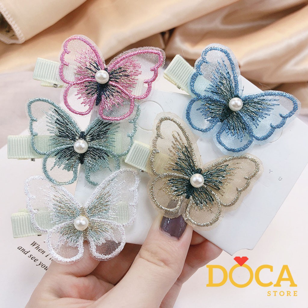 Kẹp tóc hình Bướm ngọc hottrend KT15