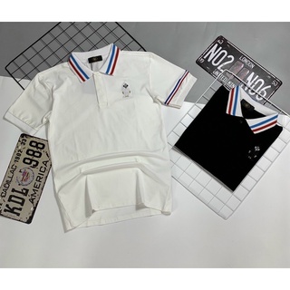 Áo thun cổ trụ thêu logo nổi bật (chất thun cotton 100% vải siêu mát)