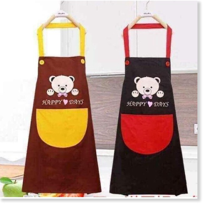 Tạp dề gấu trắng dễ thương