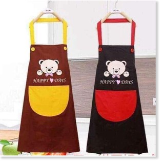 Tạp dề gấu trắng dễ thương