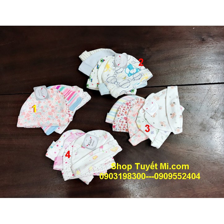 Set 5 Nón sơ sinh Thái Lan Kids Center