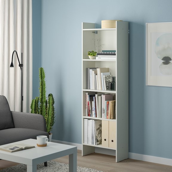 GILDA, Kệ sách 4 tầng SHE_022, 50x23x160cm, kệ gỗ Scandi Home