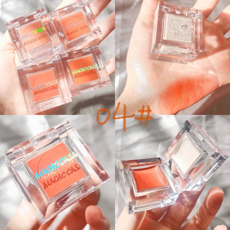 Phấn Má Bắt Sáng Hai Màu Tự Nhiên Lâu Trôi Magic Casa | BigBuy360 - bigbuy360.vn