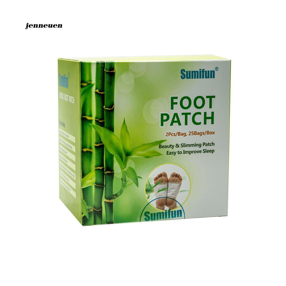 Set 50 miếng dán lòng bàn chân hỗ trợ thải độc và làm thon dáng