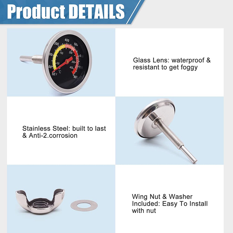 Nhiệt Kế Đo Nhiệt Độ Lò Nướng Bbq Tiện Dụng