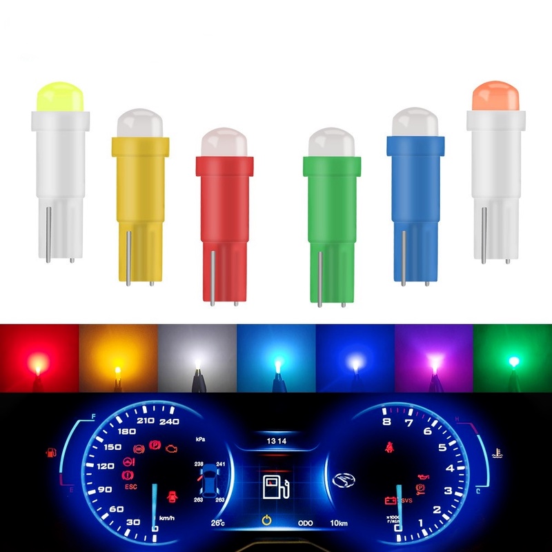 Set 10 Đèn LED T5 4014 Ánh Sáng Ban Đêm Gắn Trần Xe Hơi Trang Trí Nội Thất