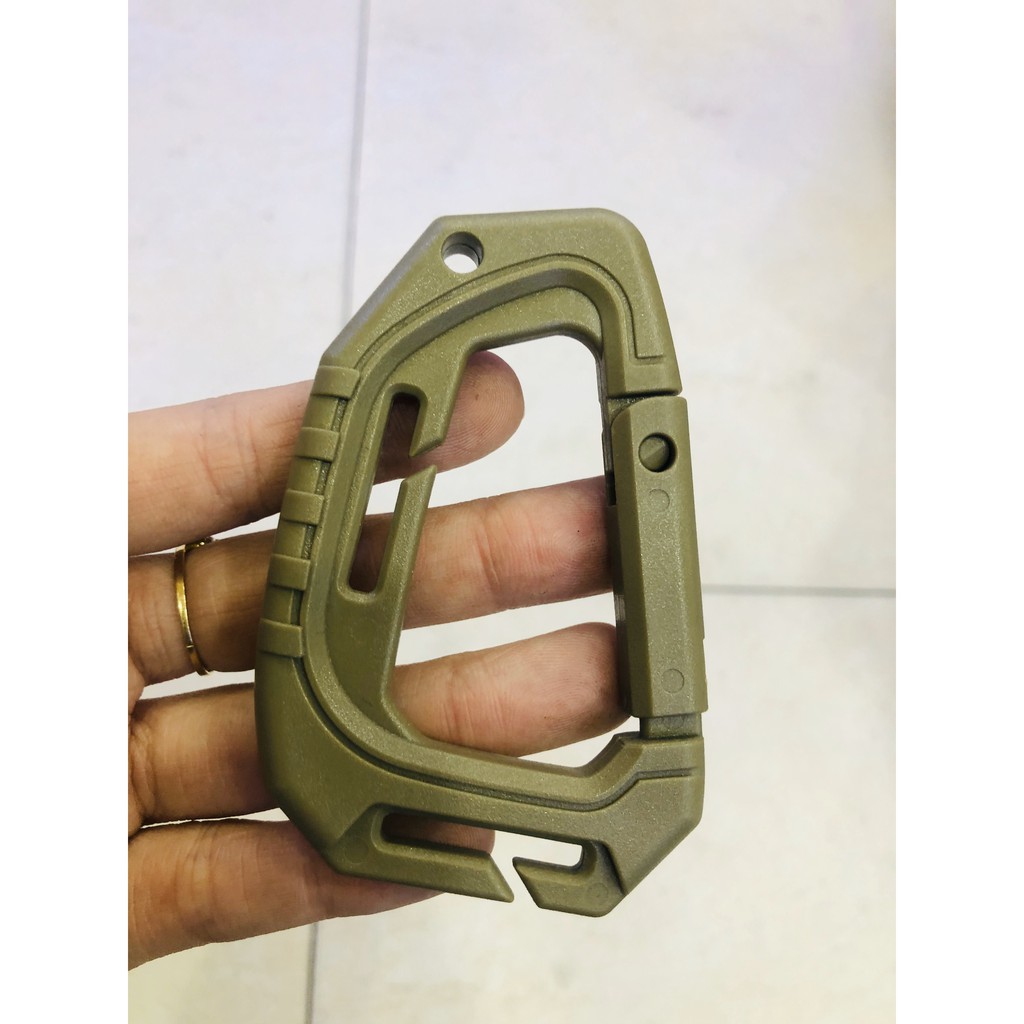 Móc Carabiner Nhựa Siêu Nhẹ EDC Lớn 9mm  móc khóa - móc treo balo - móc treo đồ dã ngoại - dã ngoại