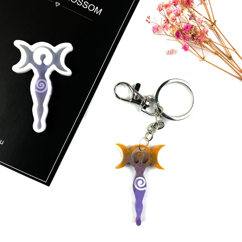 Sa Khuôn Silicon Làm Móc Khóa Trang Sức DIY