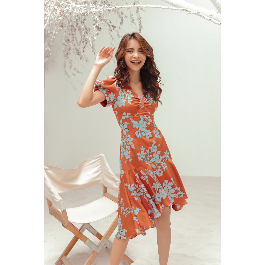 Đầm suông ngắn tay đuôi cá HighLow 20AGAIN DDC0005 | BigBuy360 - bigbuy360.vn