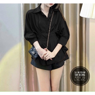 N.T BIGSIZE áo sơ mi tay phồng