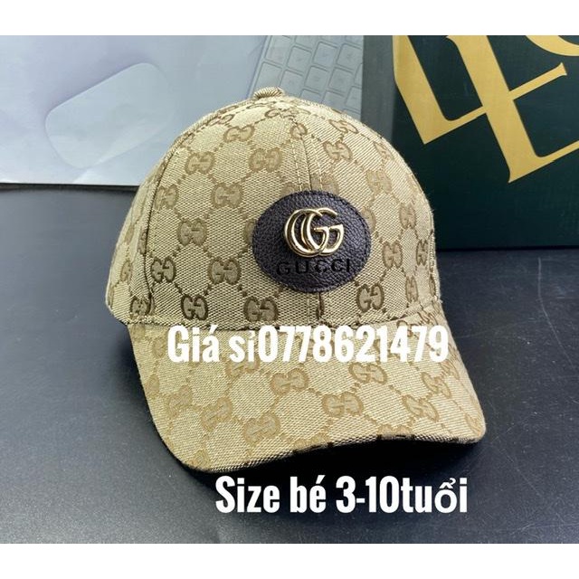 Mũ lưỡi trai danh cho bé trai logo G:c - Nón kết G.G trẻ em 3 - 10 tuổi (Cap-Nón(Most))