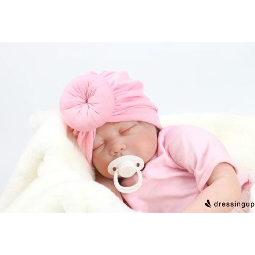 Mũ trùm đầu nhiều màu thiết kế gút búi dễ thương cho em bé