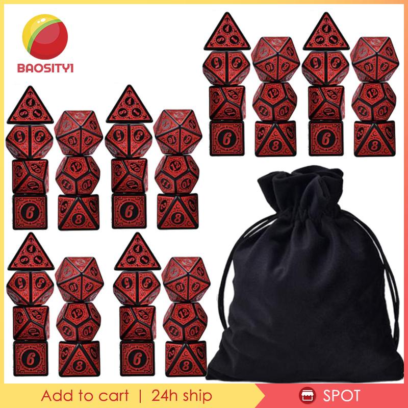 Set 42 Túi D4-D20 Dùng Để Chơi Game DND MTG