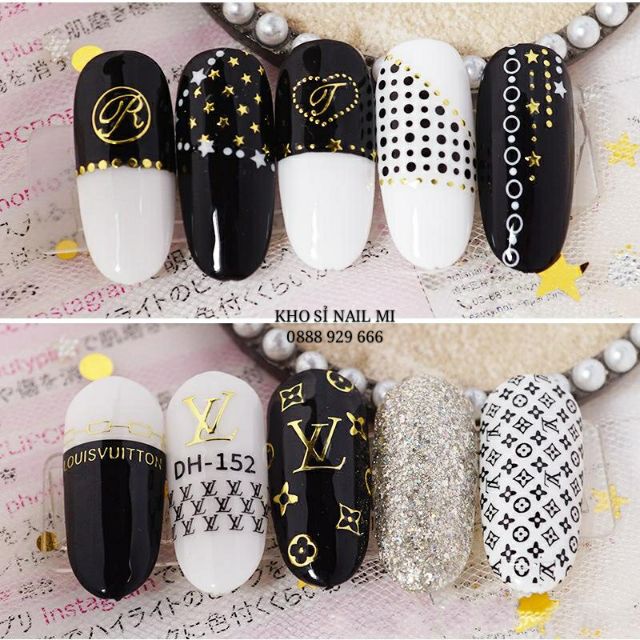 [Mã COS2701 giảm 8% đơn 250K] MIẾNG DÁN MÓNG TAY 3D NAIL STICKER CHỦ ĐỀ LOGO CÁC THƯƠNG HIỆU NỔI TIẾNG 12 MẪU (LẺ 1 TẤM) | BigBuy360 - bigbuy360.vn