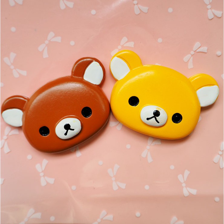 Charm mô hình đầu gấu Brown Bear cho các bạn trang trí vỏ điện thoại, DIY