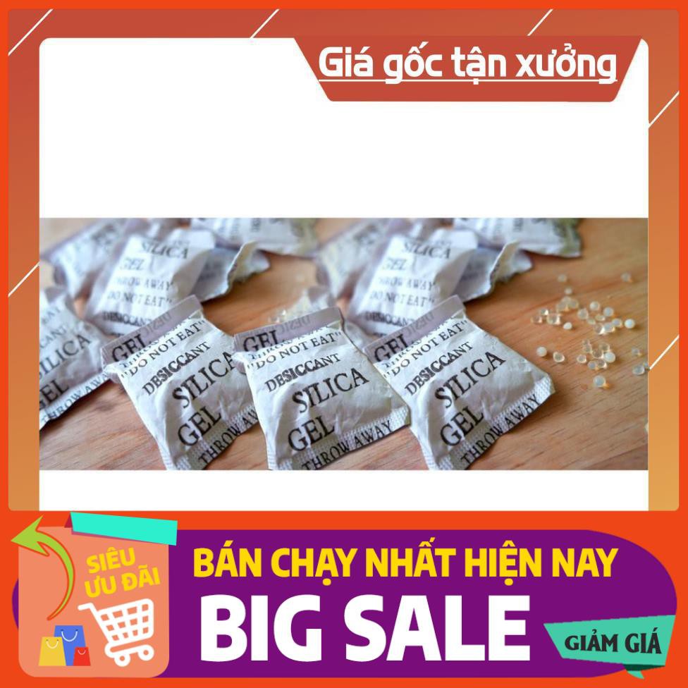 [NEW] Hạt chống ẩm Silicagel 5g Bịch 200gram (40 Gói) sử dụng trong thực phẩm, quần áo, giày dép, khửi mùi hôi