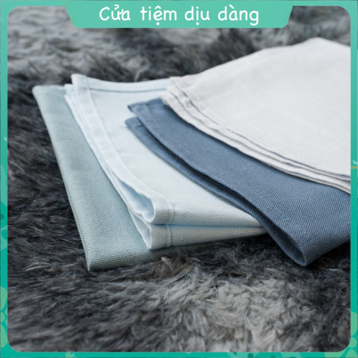 Khăn tay nam ( khăn mùi xoa) chất liệu linen (đũi) dành cho nam giới - ưu điểm nhỏ gọn, nhẹ và mềm mại