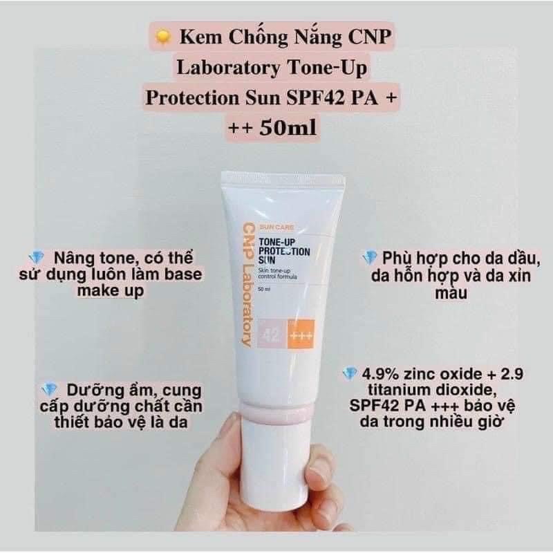 Kem chống nắng nâng tông sáng da kiềm dầu CNP SPF42