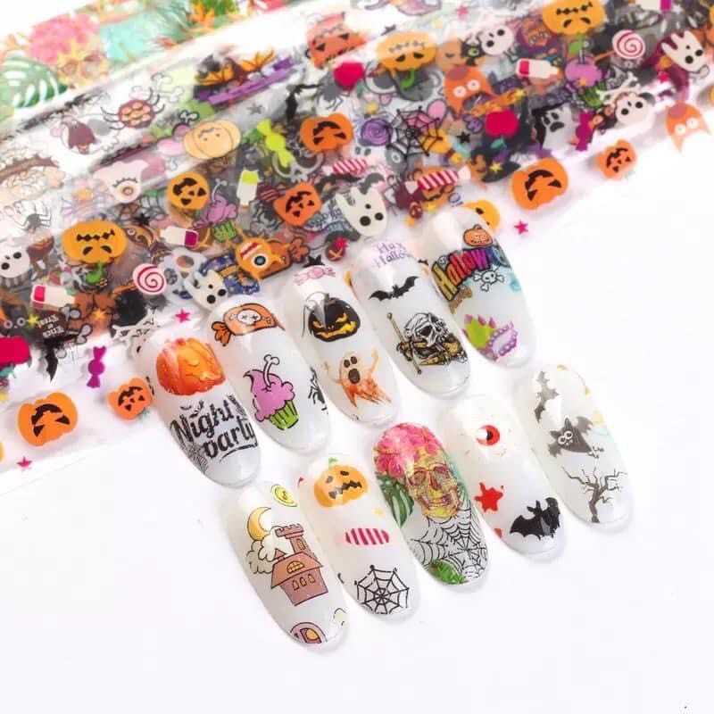 Foil dán móng hoạ tiết hallowen Thiên Di Nail