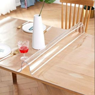 [1 TẤM - KÍCH THƯỚC 140cm x 80cm x 1mm]KÍNH TRẢI BÀN NHỰA PVC MỀM TRONG SUỐT CHỐNG THẤM FOOJO FU HABITAT
