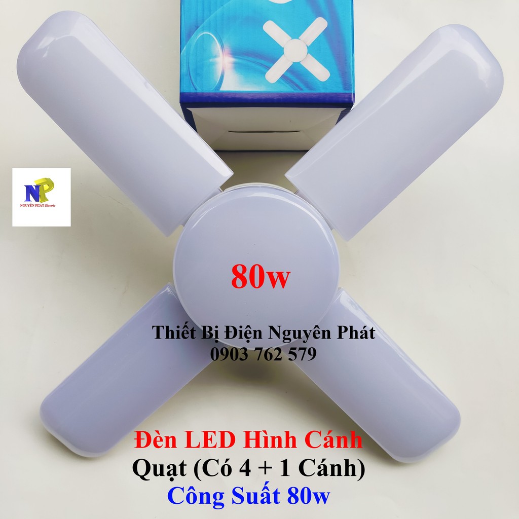Đèn LED Hình Cánh Quạt (Có 4 Cánh) Công Suất 60w E27 Bóng Siêu Sáng | BigBuy360 - bigbuy360.vn