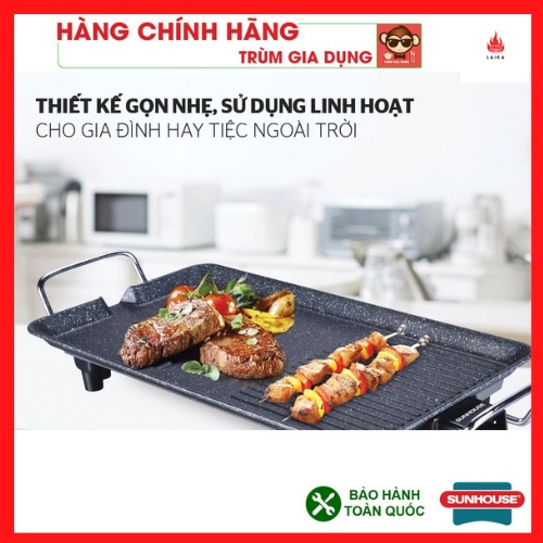 [Hàng cao cấp] Bếp nướng điện SUNHOUSE SHD4607, Bếp nướng Sunhouse SHD4607 tốc độ nướng nhanh, tiết 