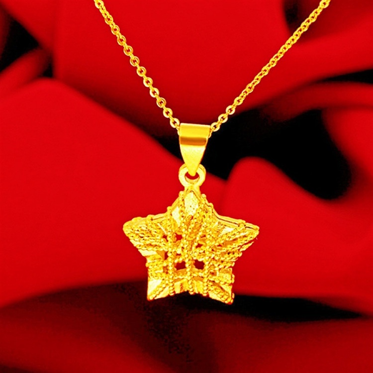 Vòng cổ Mạ Vàng 18K Mặt Hình Trái Tim
