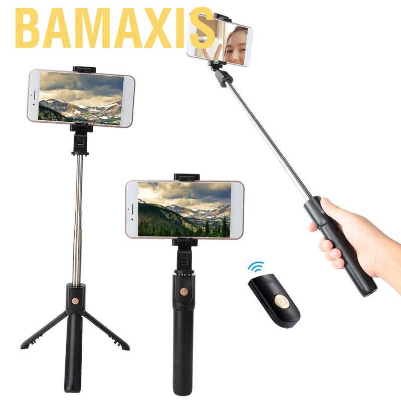 Gậy Selfie Bamaxis 2 Trong 1 Có Điều Khiển Từ Xa Kết Nối Bluetooth Cho Điện Thoại Android Ios