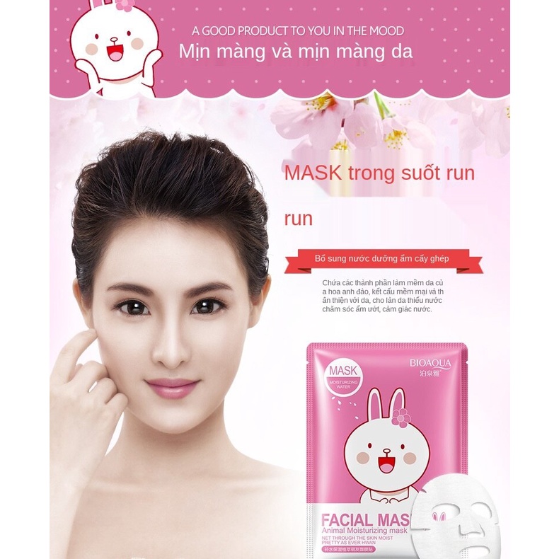 (Hàng Mới Về) Mặt Nạ Dưỡng Ẩm Chiết Xuất Thực Vật Hoạt Hình Bioaqua | BigBuy360 - bigbuy360.vn