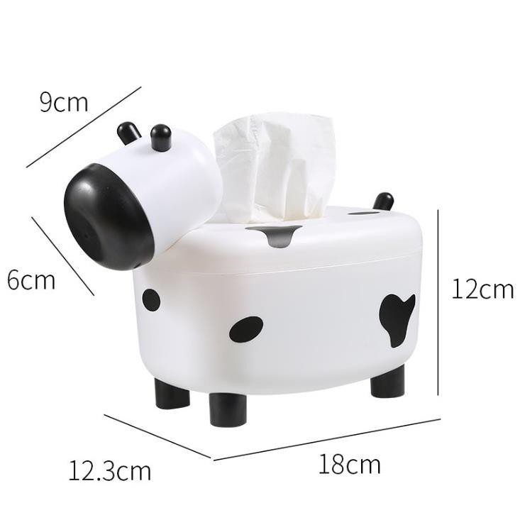 Con Bò Sữa Đựng Khăn Giấy Ăn Và Đựng Tăm Kết Hợp 2in1