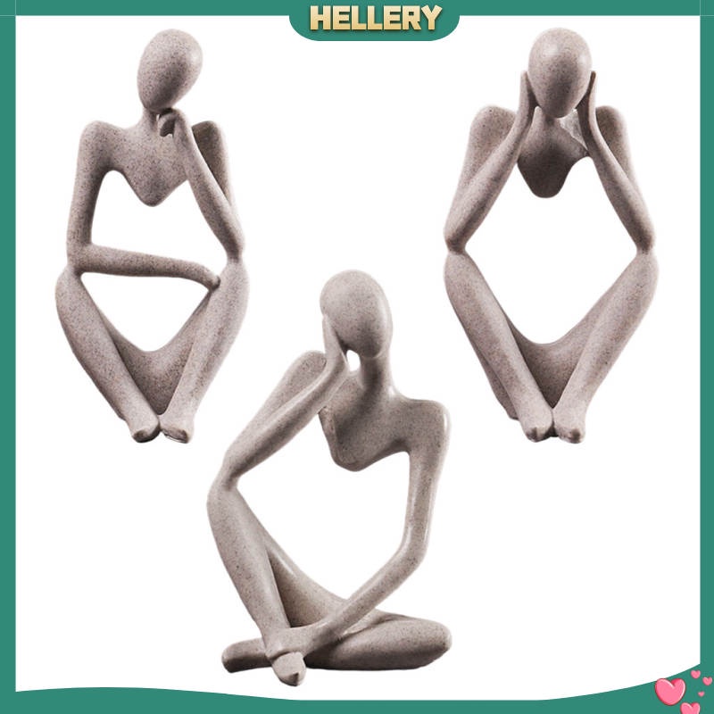 Tượng điêu khắc hình người suy nghĩ trang trí nội thất