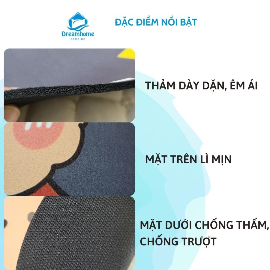 Thảm lau chân chùi chân nhà tắm hình 3d thấm hút nước đế cao su chống trượt 40x60 cm - Dreamhomebedding