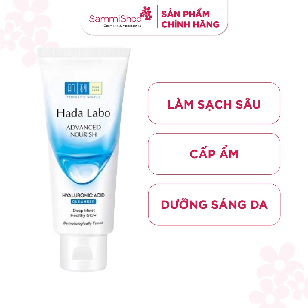 Sữa Rửa Mặt HadaLabo Advanced Nourish Hyaluron Cleanser 80g