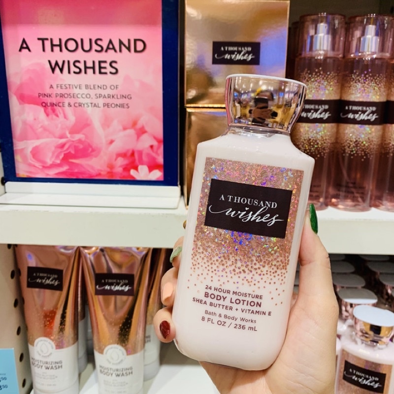 Dưỡng thể Bath and bodyworks mùi A Thousand Wishes Lotion