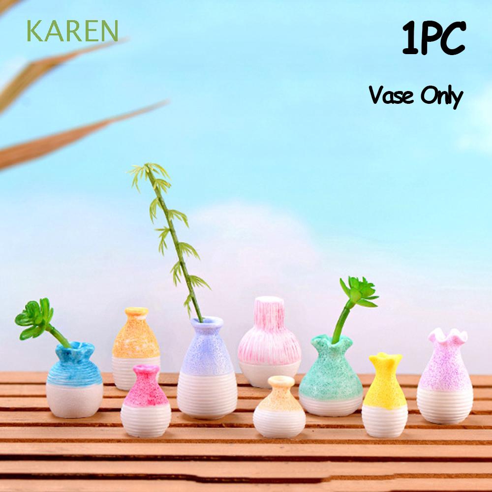 Bình hoa nhựa nhỏ trang trí tiểu cảnh dễ thương