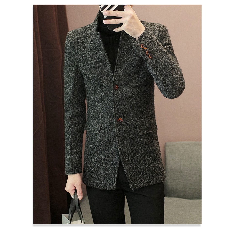 Áo khoác dạ nam dáng vest MS-1000