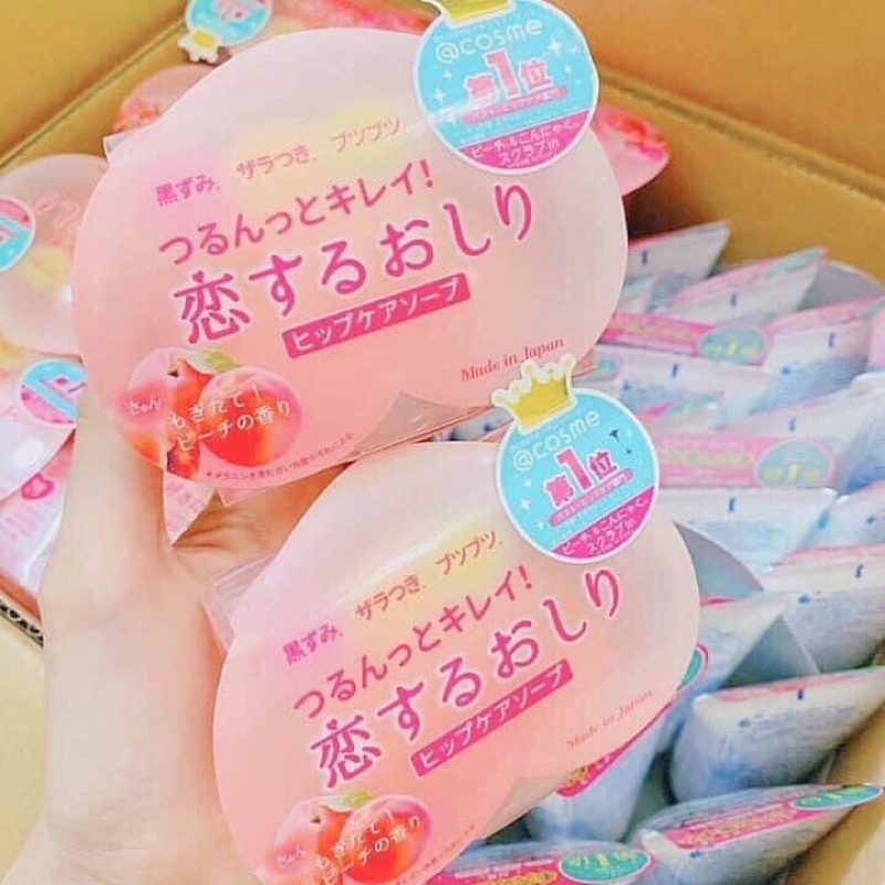 Xà bông trái đào Labelle giảm thâm mông (tặng 1 túi lưới tạo bọt) | BigBuy360 - bigbuy360.vn