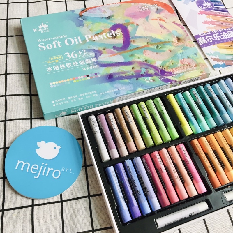 Màu sáp dầu Kuelox Soft Oil Pastel siêu mềm - chồng màu tốt, vỏ siêu xinh