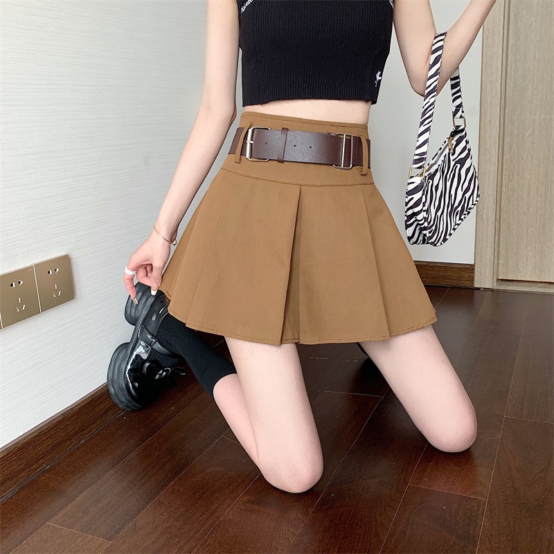 Chân Váy Ngắn Xếp Li Lưng Cao Gợi Cảm Thời Trang Mùa Hè Cho Nữ