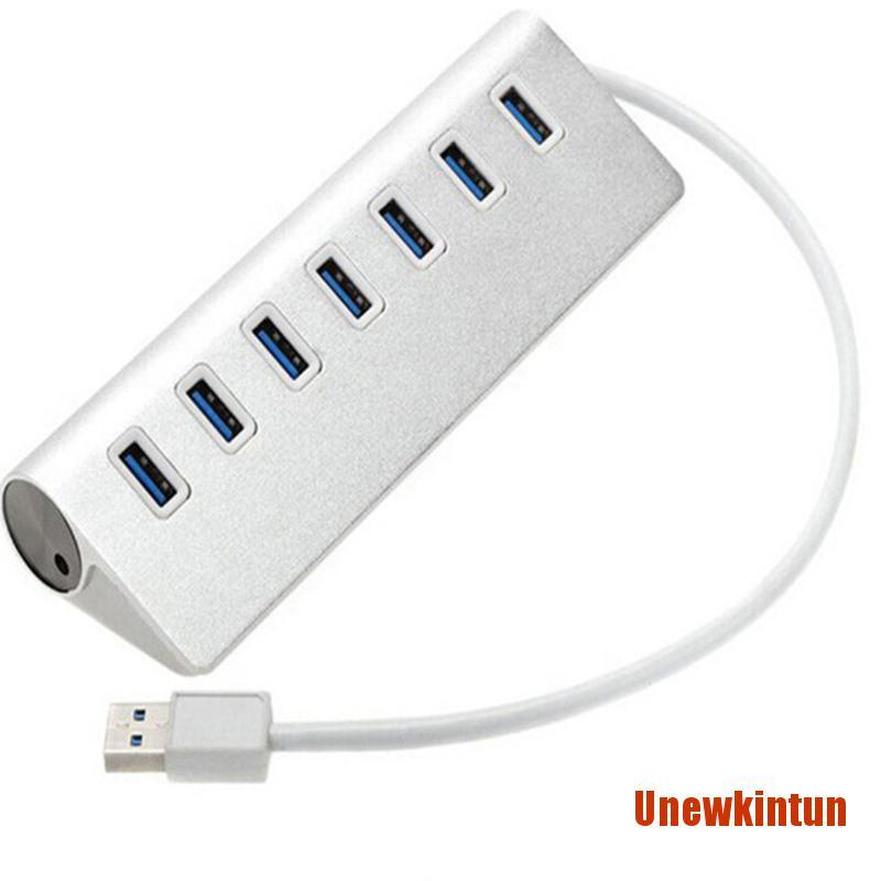 UNewkin USB 3.0 Hub Powered 7 Port Data Hub SuperSpeed Adapter for Windows Mac PC