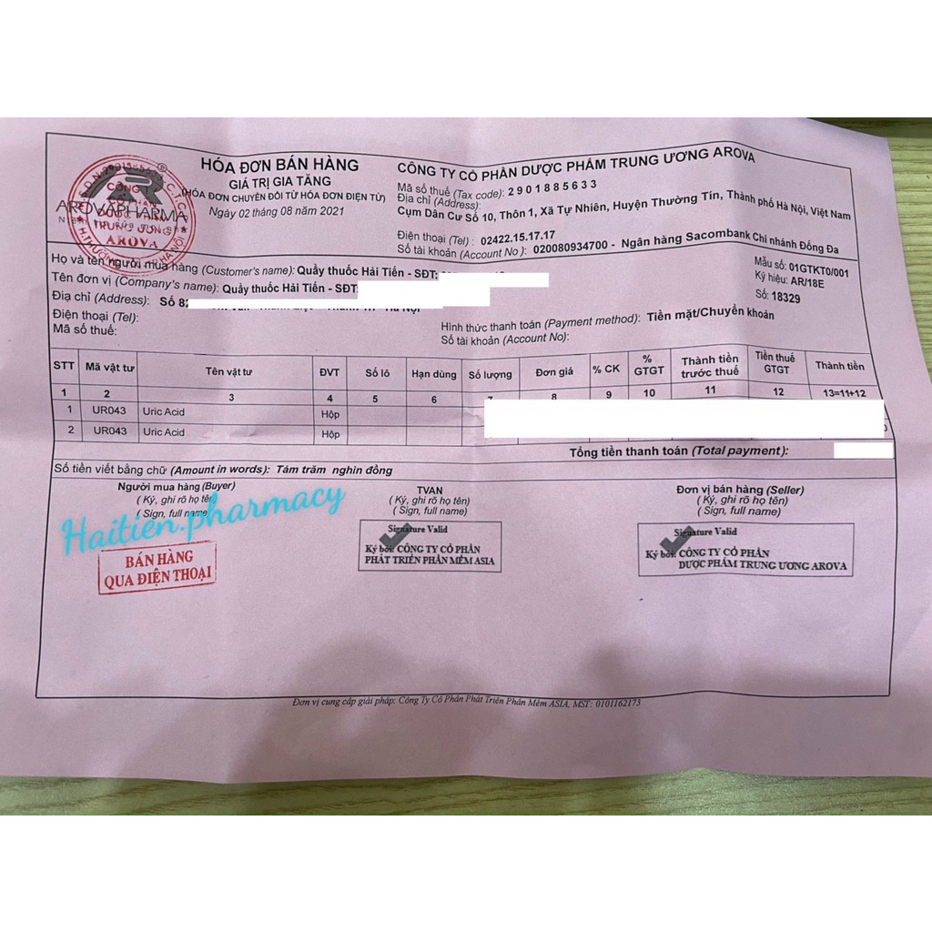 Uric acid - Giảm acid uric máu, giảm nguy cơ viêm khớp do gout