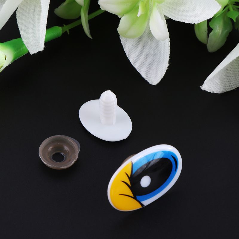 Set 10 Mắt Nhựa Hoạt Hình Cho Búp Bê / Đồ chơi nhồi bông